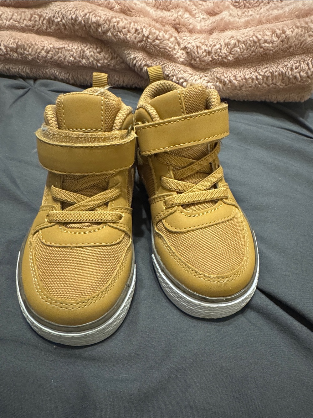 The Children's Place Mustard Yellow High-Top Kids Sneakers